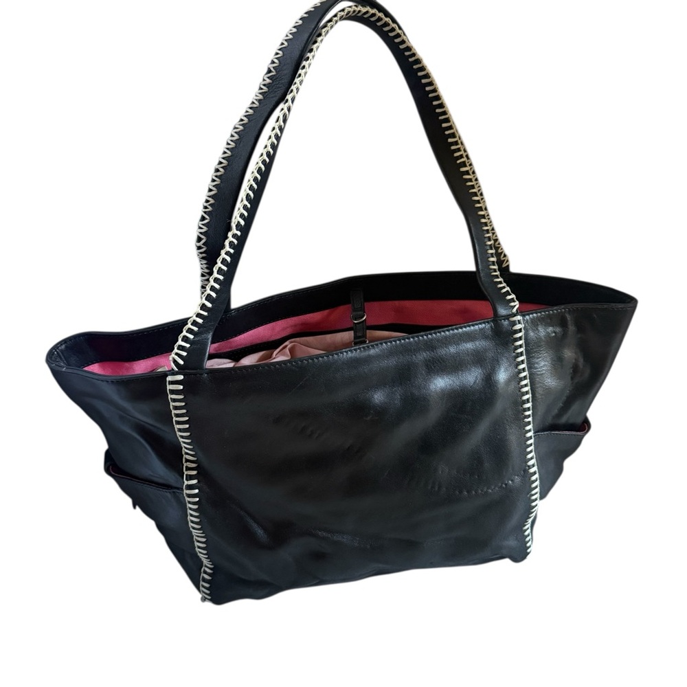 Sidrid Olsen black leather shoulder bag